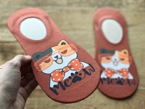 Meow No-Show Socks (Set of 2)