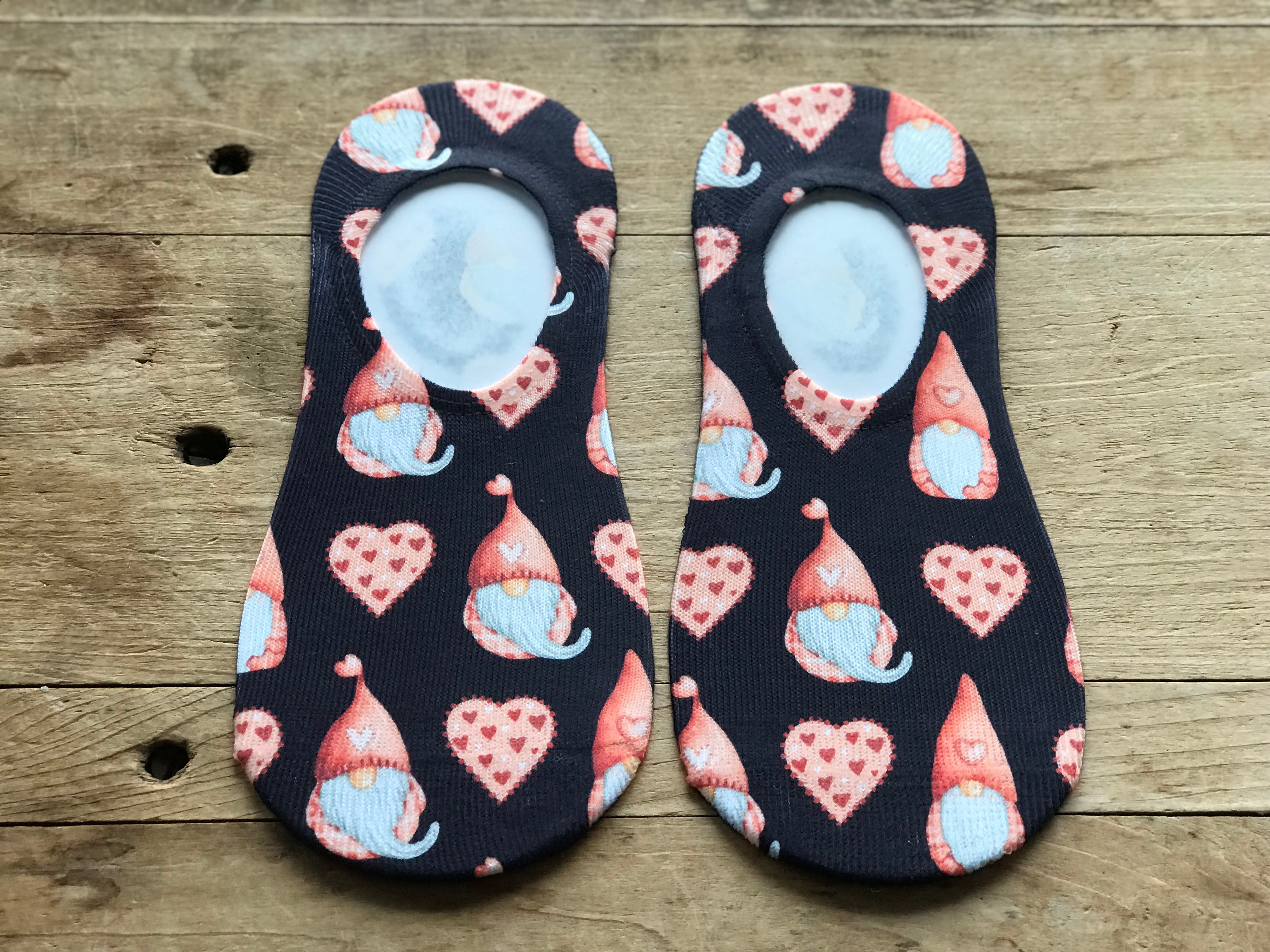 Valentine’s Day Gnome No-Show Socks