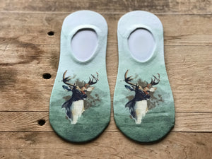 Whitetail Deer No-Show Socks