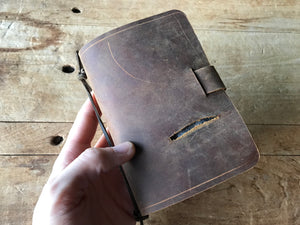 Rustic Leather Pocket Notebook