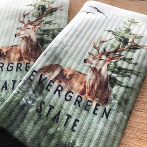 Into the Woods Evergreen State His & Hers Socks