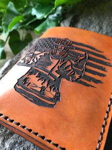Firefighter Leather Bifold Wallet (Saddle Tan)