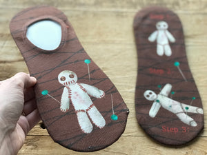 Voodoo Doll No-Show Socks