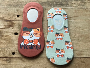Meow No-Show Socks (Set of 2)