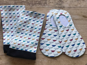 Paper Airplanes His & Hers Socks