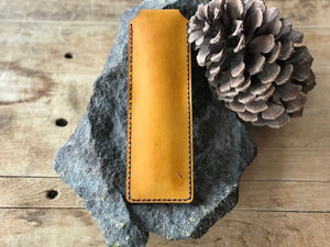 Hummingbird and Honeysuckle Leather Pencil Case