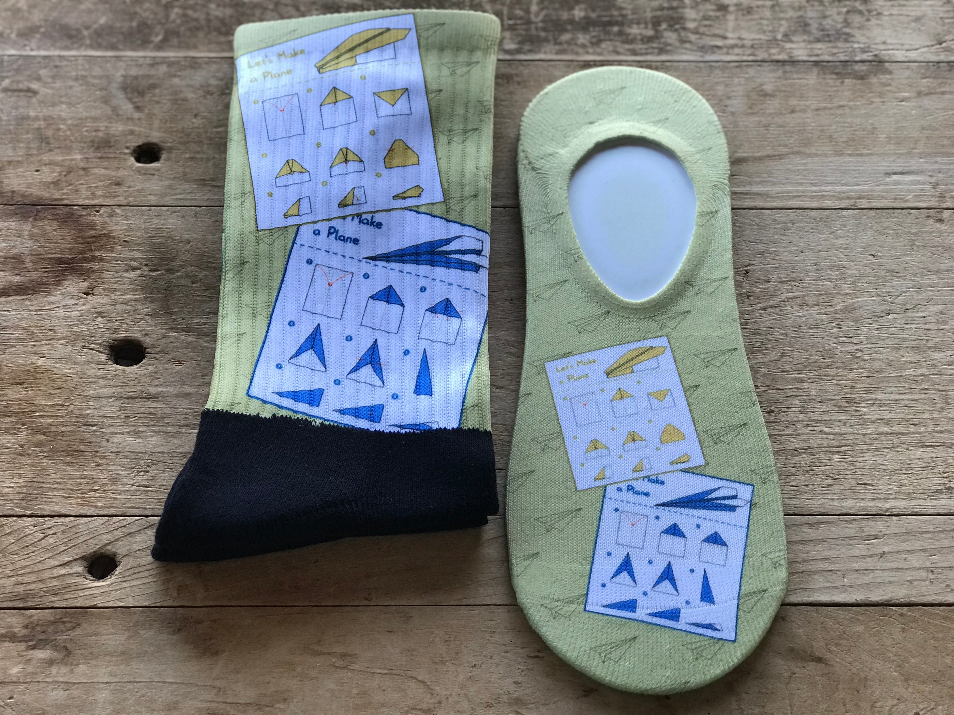 Let’s Make a Plane His & Hers Socks