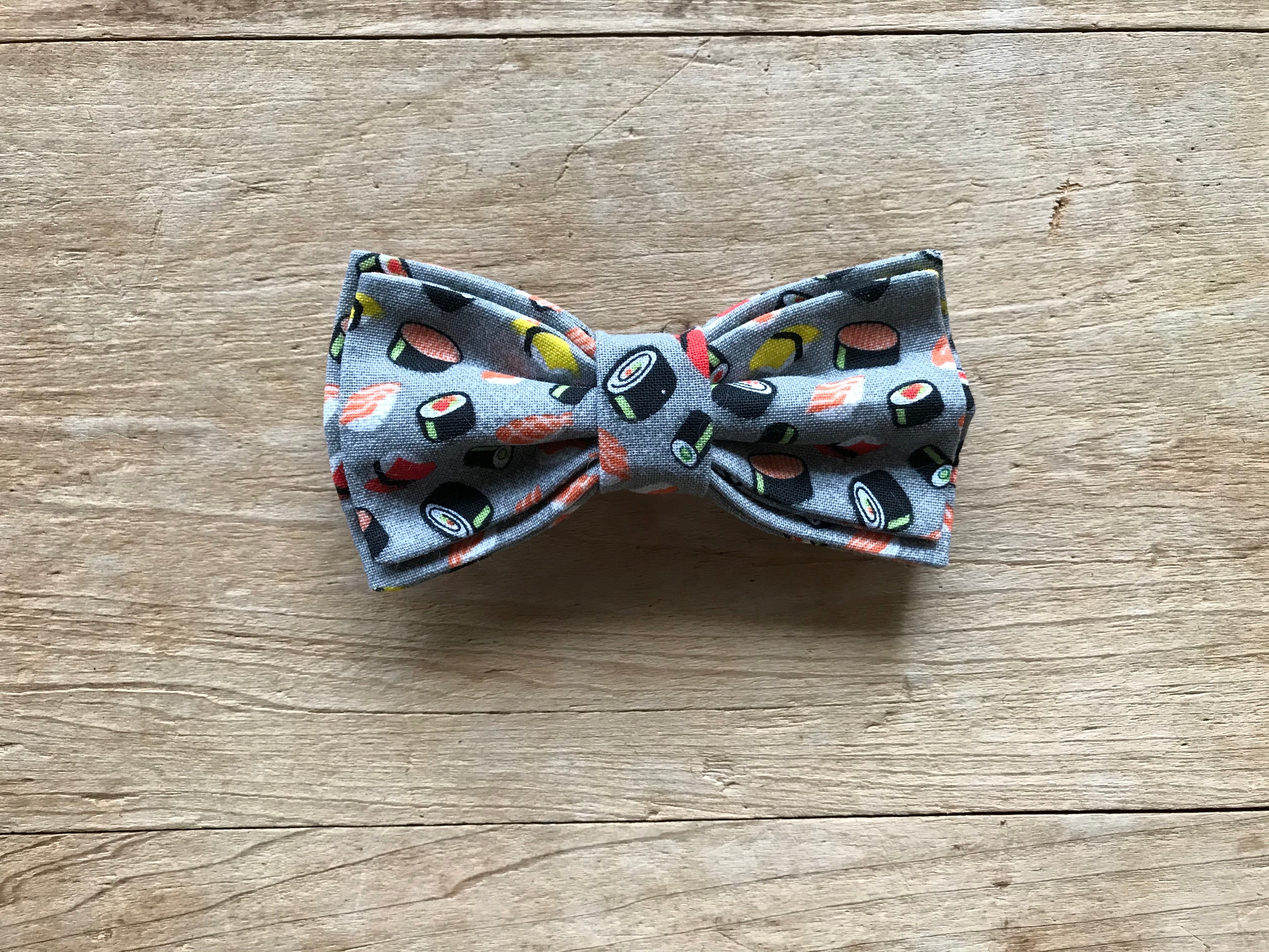Sushi for Dinner Cat Bow Tie