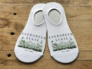 Evergreen State Est. 1893 No-Show Socks
