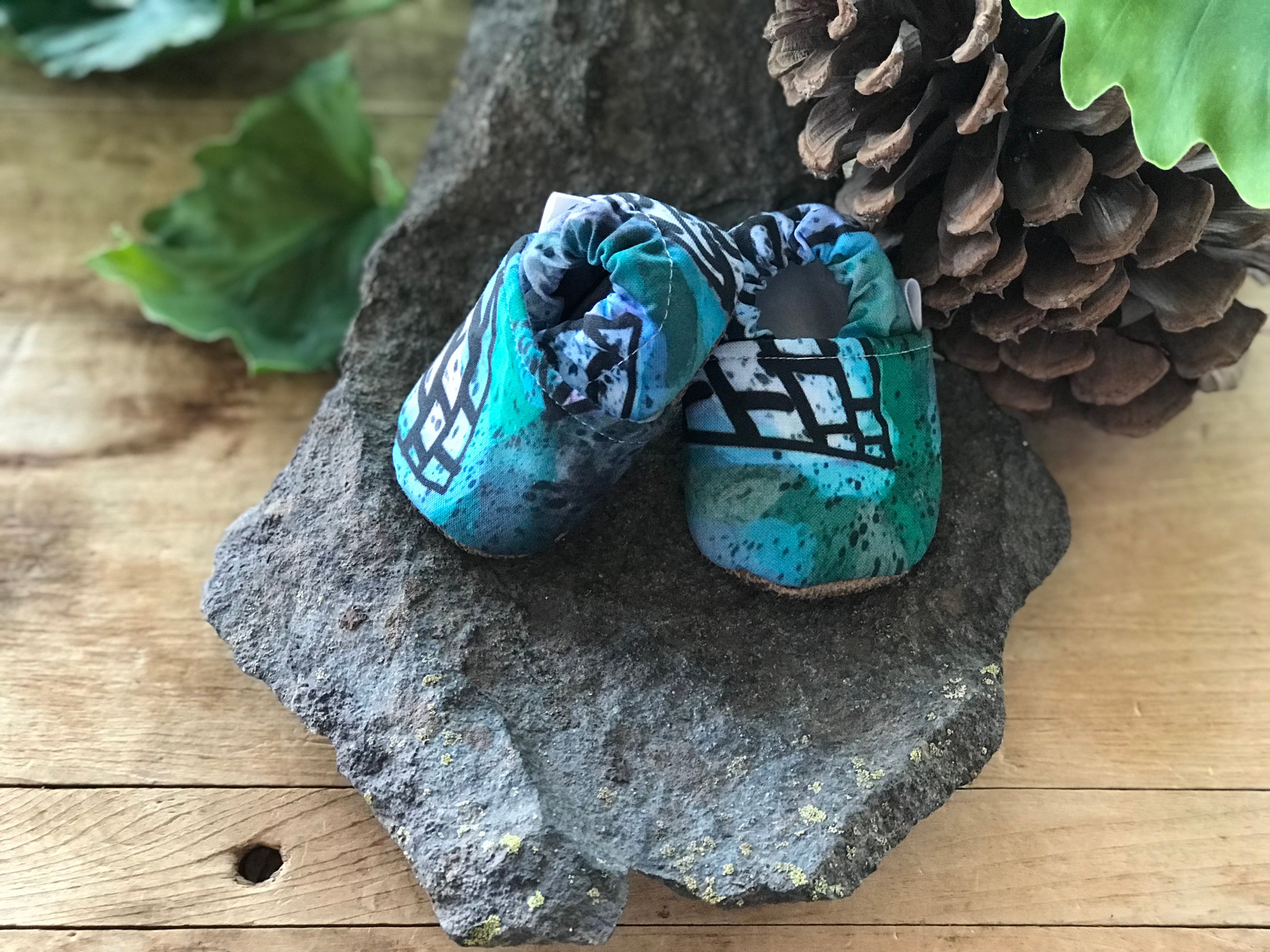 Abstract Art Baby Moccasins