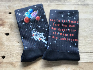 Astronaut in Space His and Hers Socks