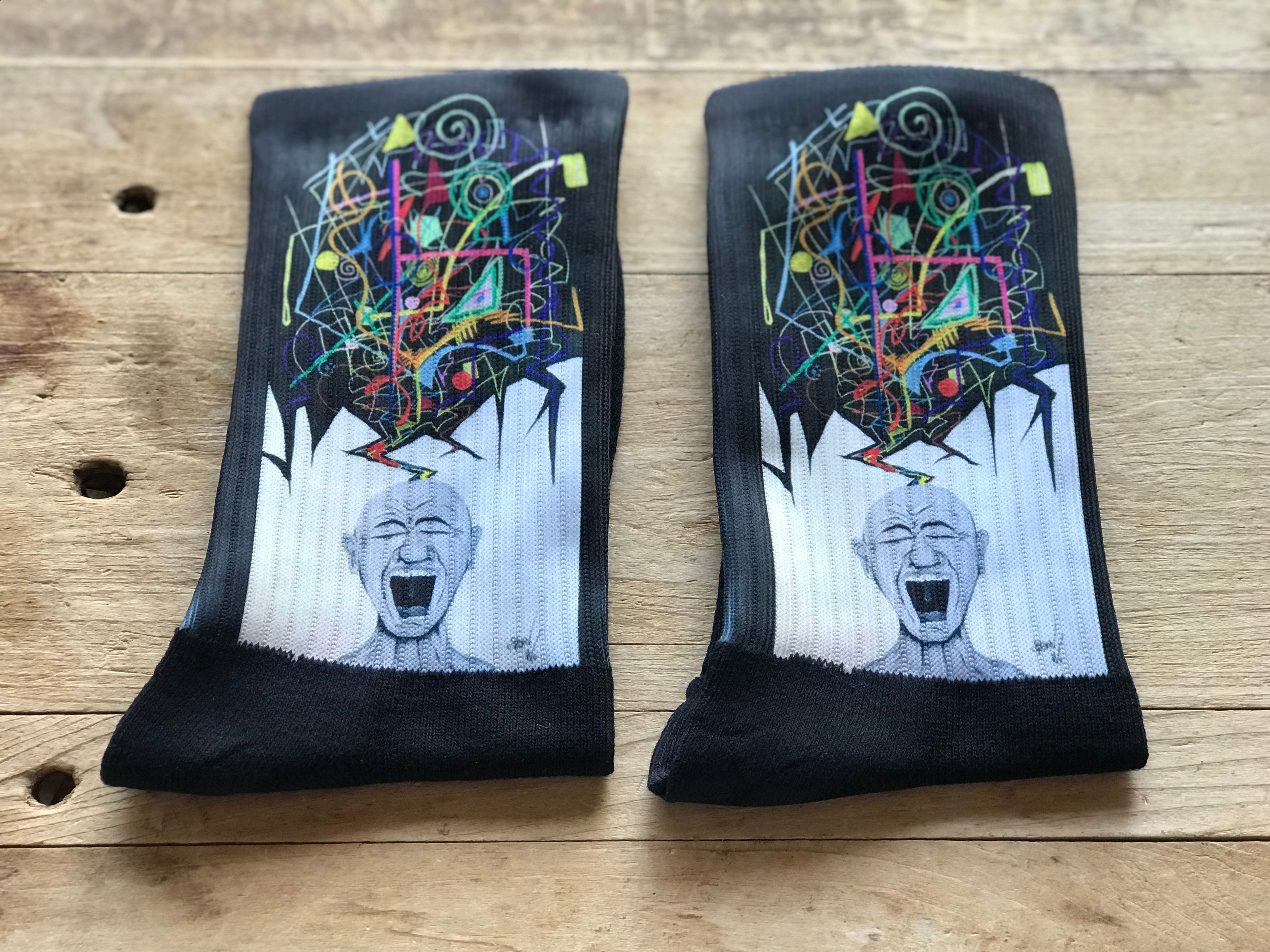 “Overcoming Chaotic Thoughts" Crew Socks
