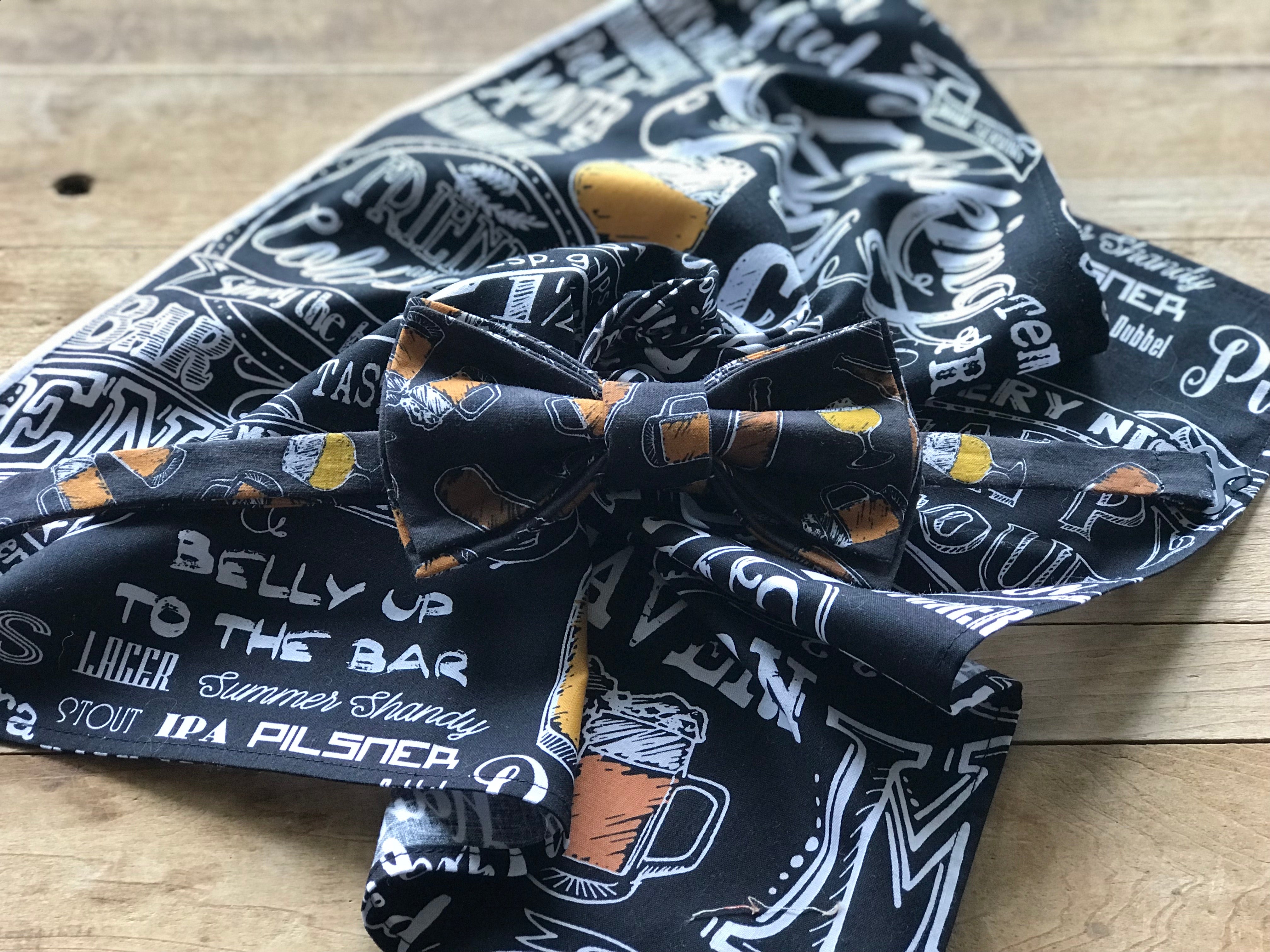 Beer:30 Adjustable Bow Tie and Pocket Square