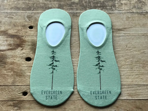 Evergreen State Washington No-Show Socks