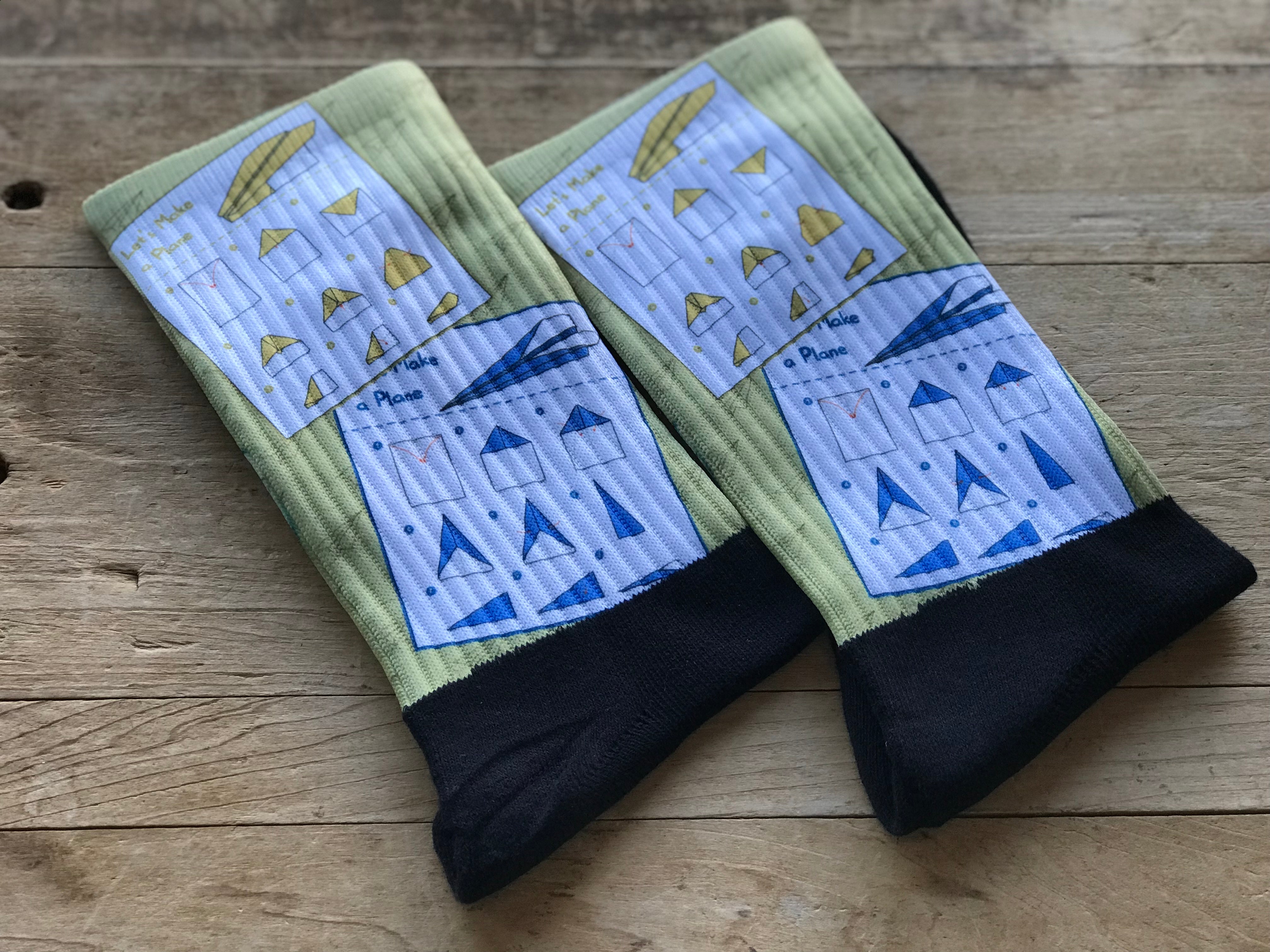 Let’s Make a Plane His & Hers Socks