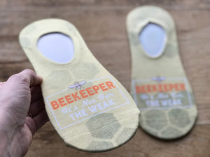 Beekeeper "It's Not for the Weak" No-Show Socks