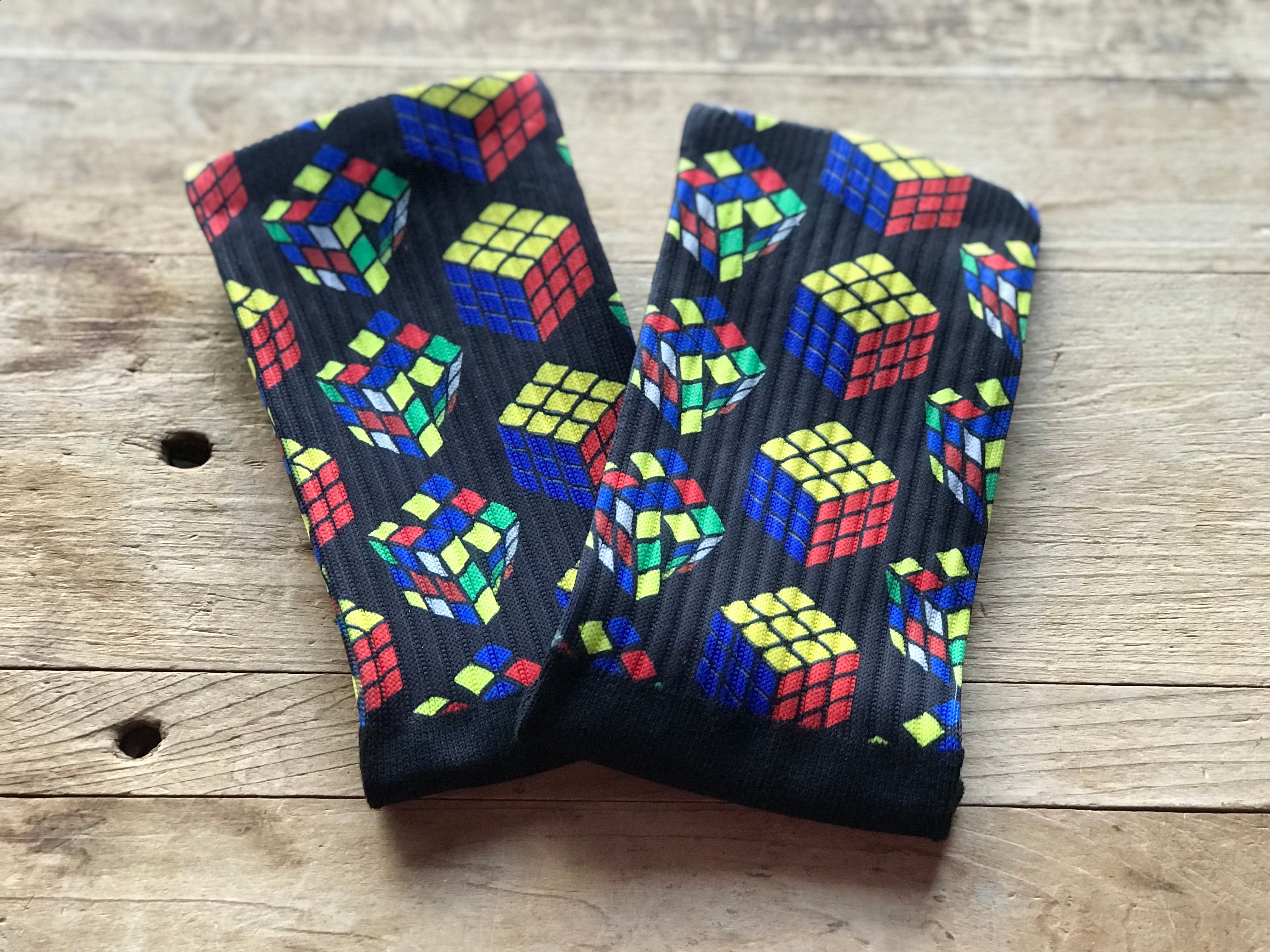 Rubik's Cube Crew Socks