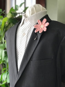 Valentine’s Day Pink Daisy Lapel Pin