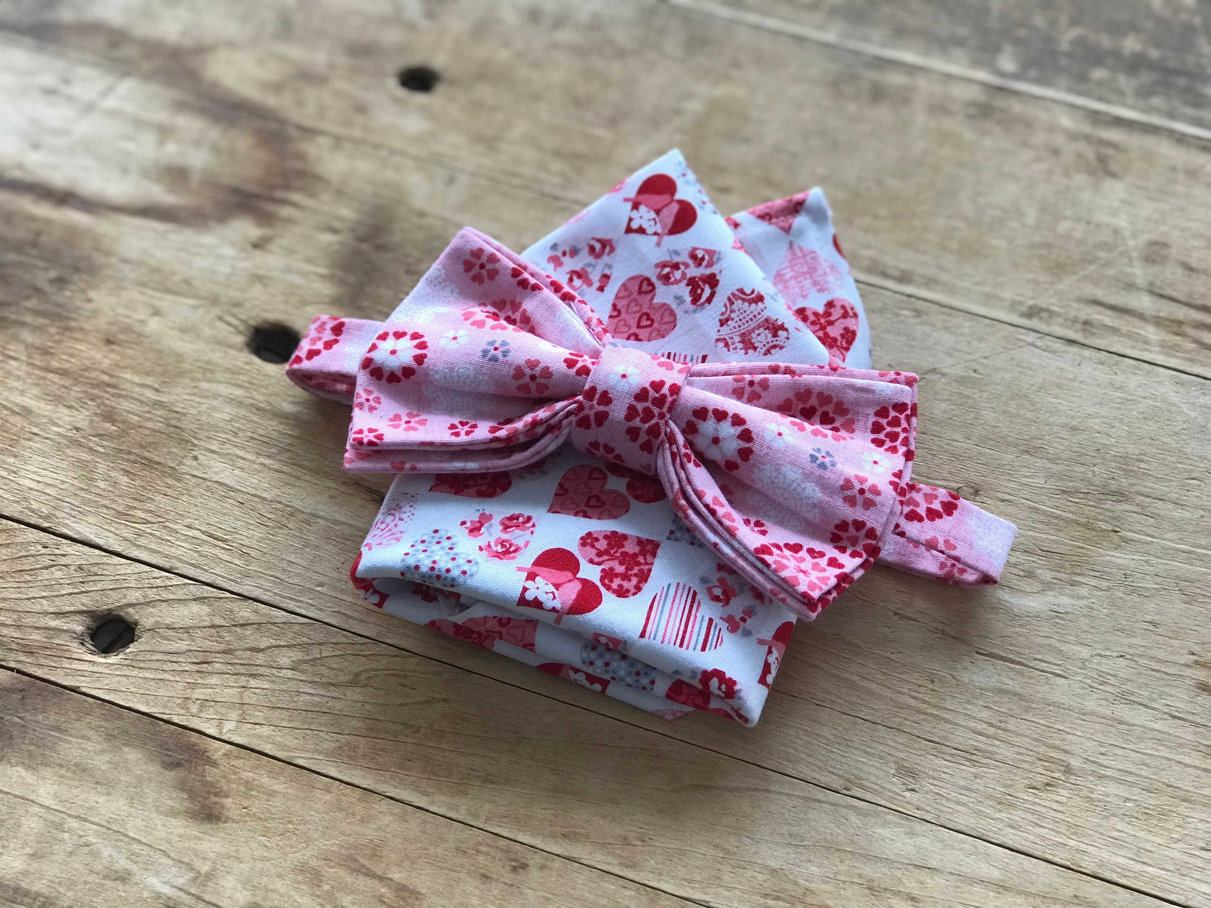 Valentine’s Day Sweet Sensations Bow Tie, Pocket Square, & Lapel Pin