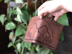 Brown Bear Leather Wallet