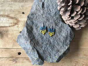 Bestseller - Support Ukraine Trident Dangle Earrings