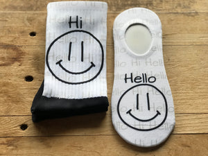 Hi & Hello His & Hers Socks