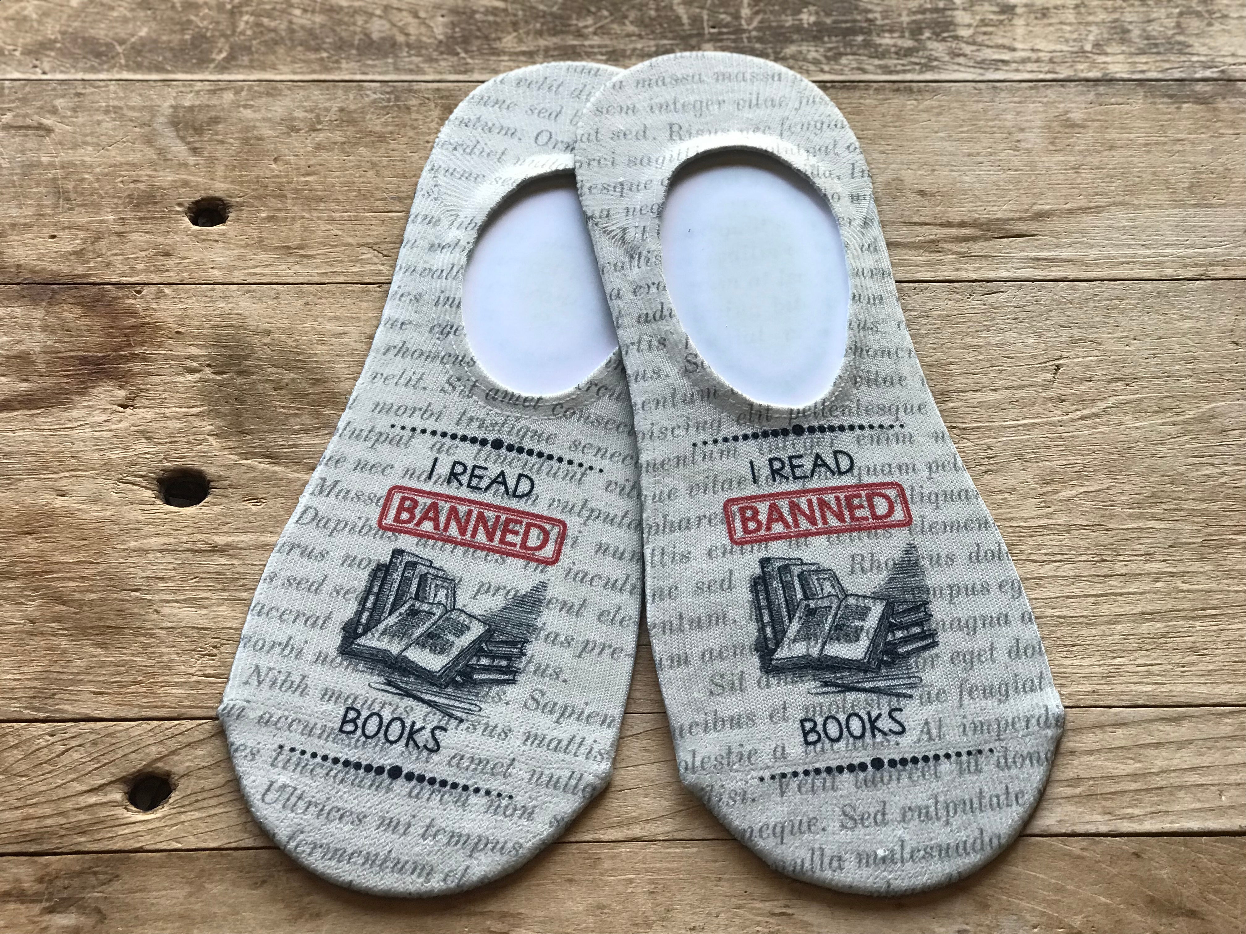 I Read Banned Books His & Hers Socks