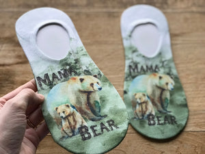 Mama Bear No-Show Socks