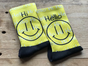 Hi & Hello Crew Socks