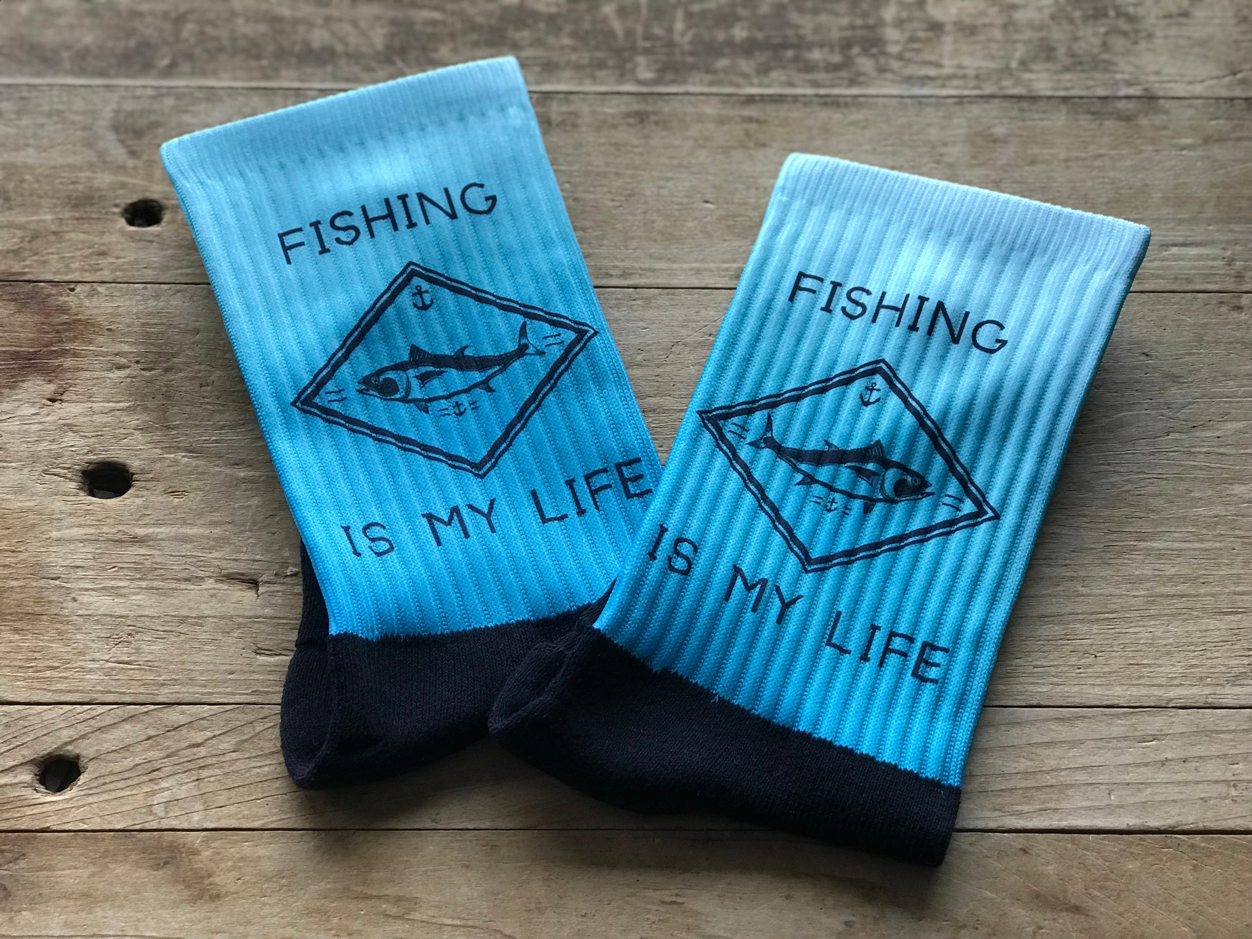 Fishing is my Life Crew Socks