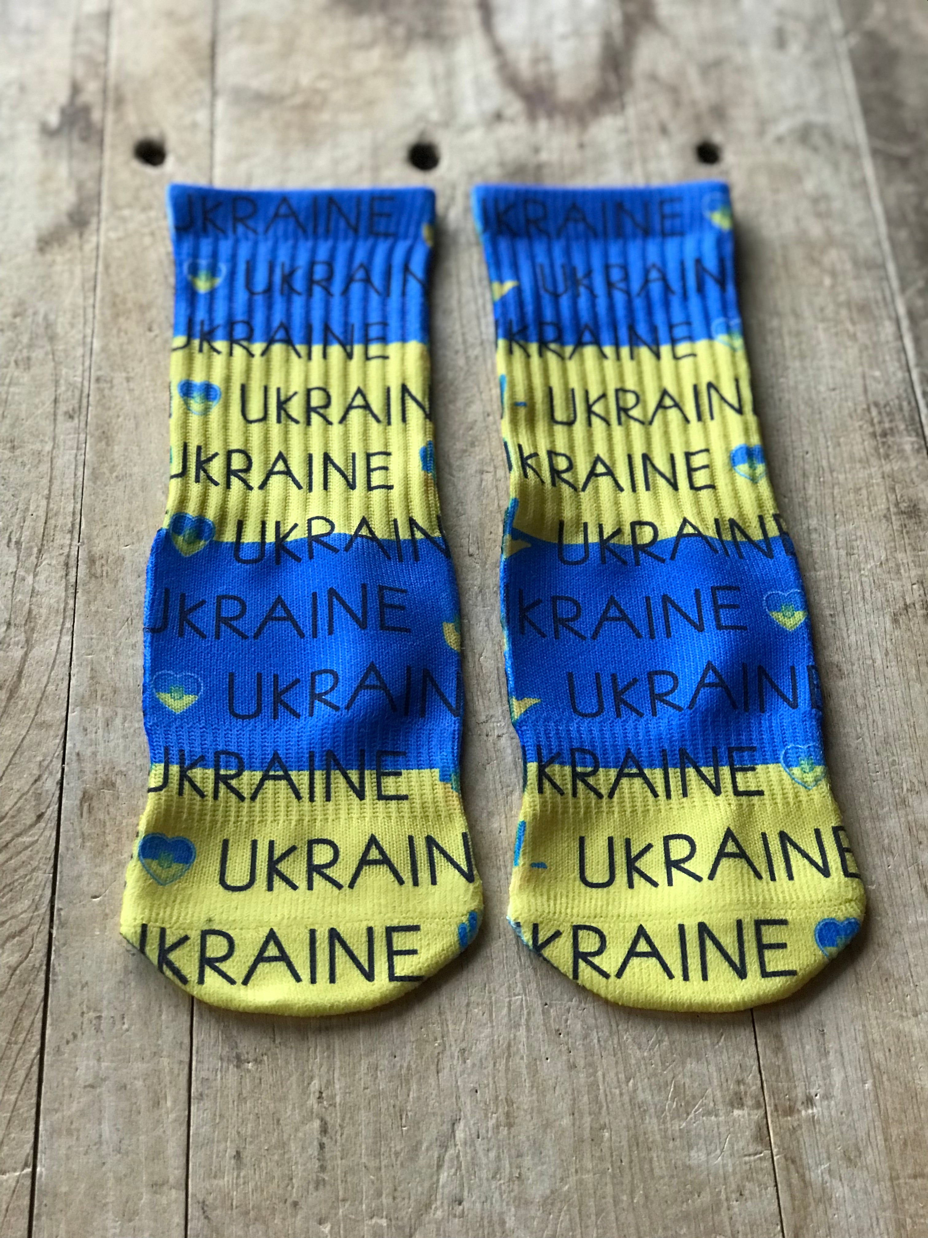 Support Ukraine Kids Crew Socks