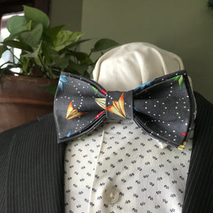 Paper Airplanes Father and Son Adjustable Bow Tie Se