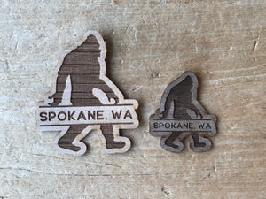 Bigfoot/Sasquatch Wood Stickers