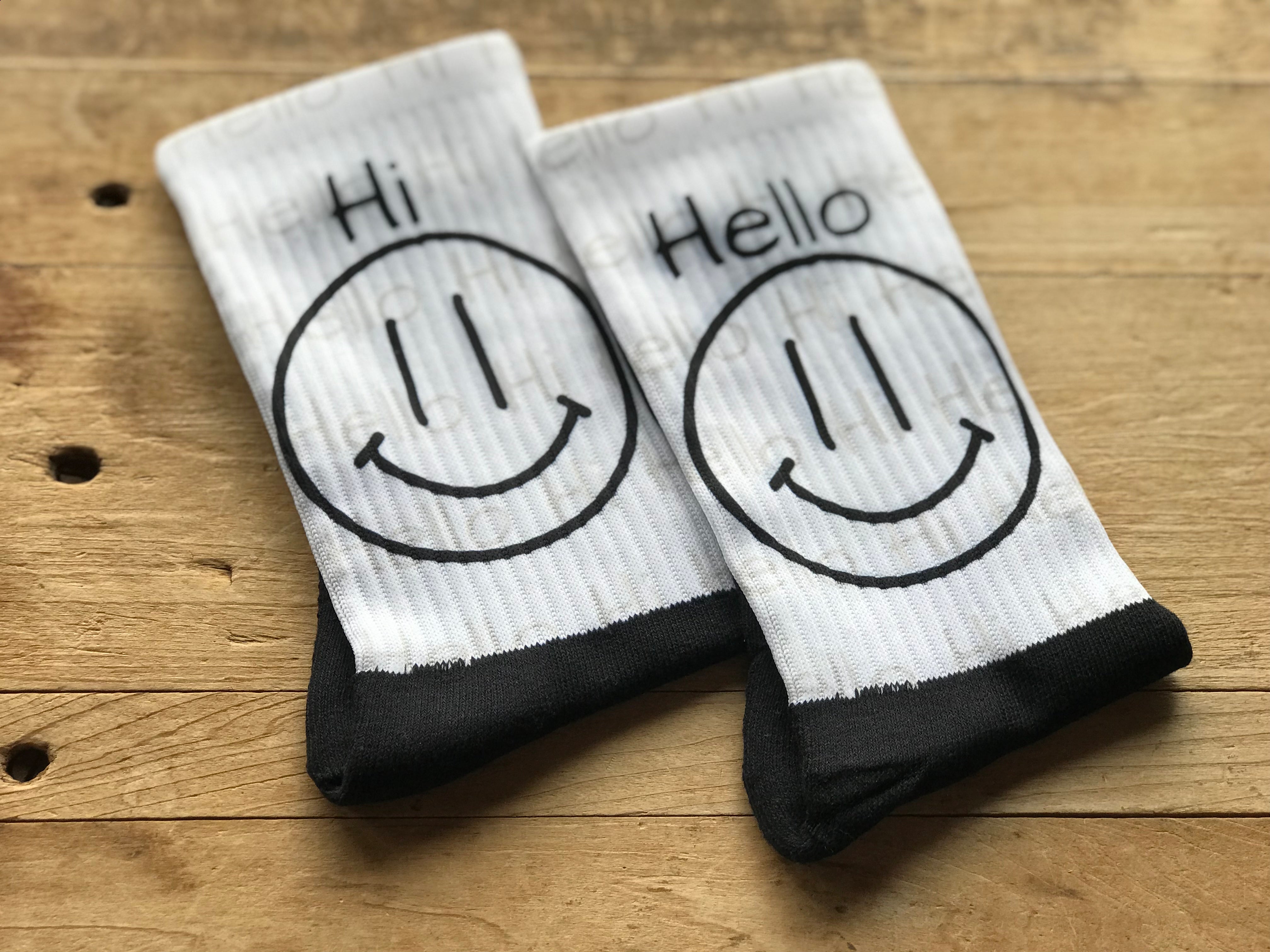 Hi & Hello His & Hers Socks
