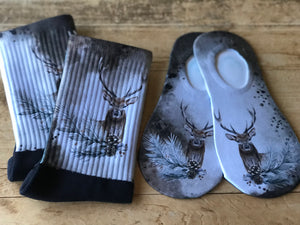 Woodland Deer His & Hers Socks