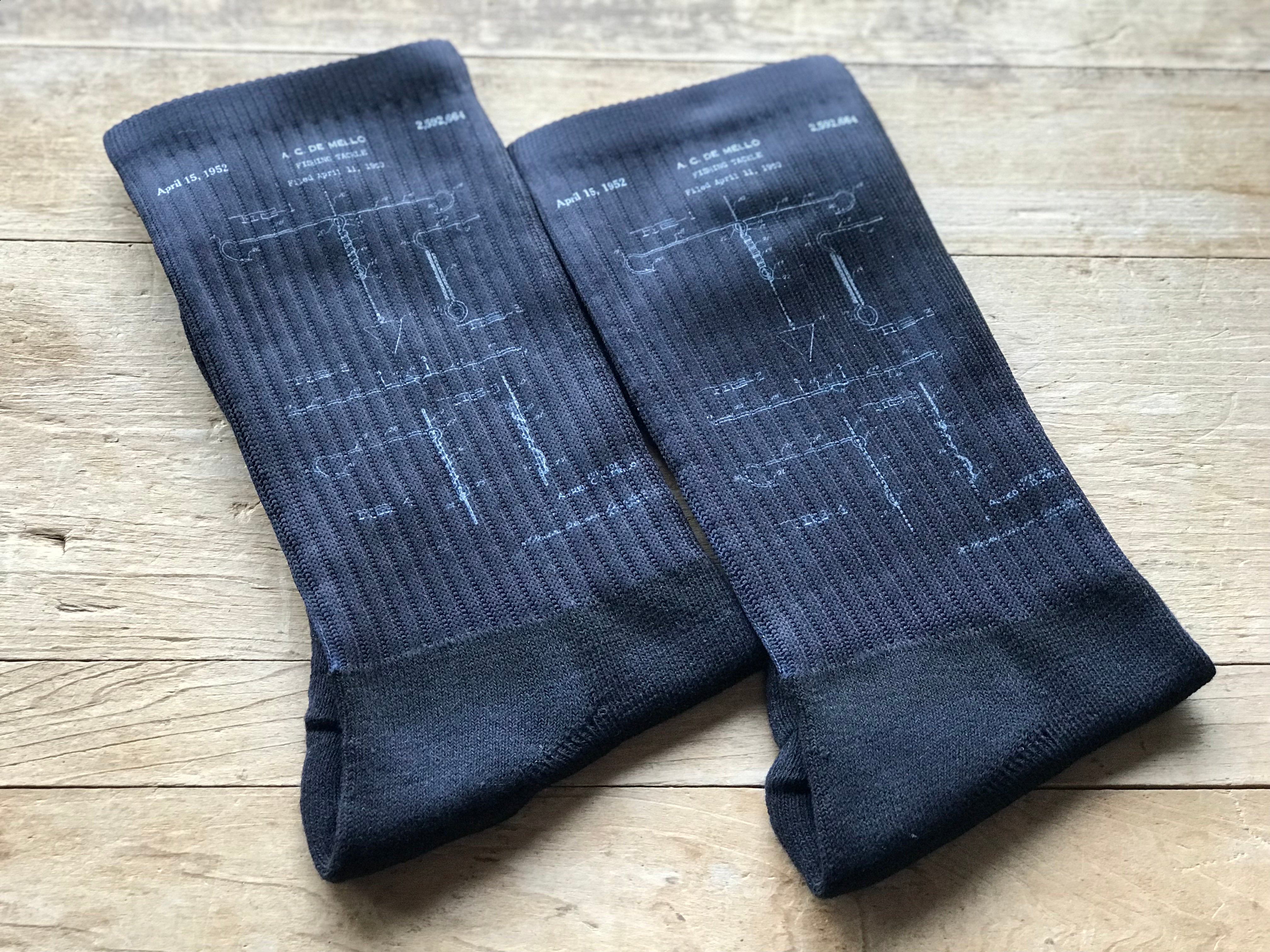 Fishing Tackle Schematic His and Hers Socks