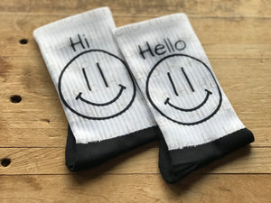 Hi & Hello Crew Socks