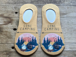 Happy Camper No-Show Socks (Set of 3)