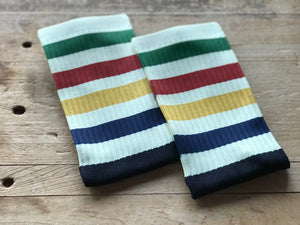 Hudson’s Bay Stripes Inspired His & Hers Socks
