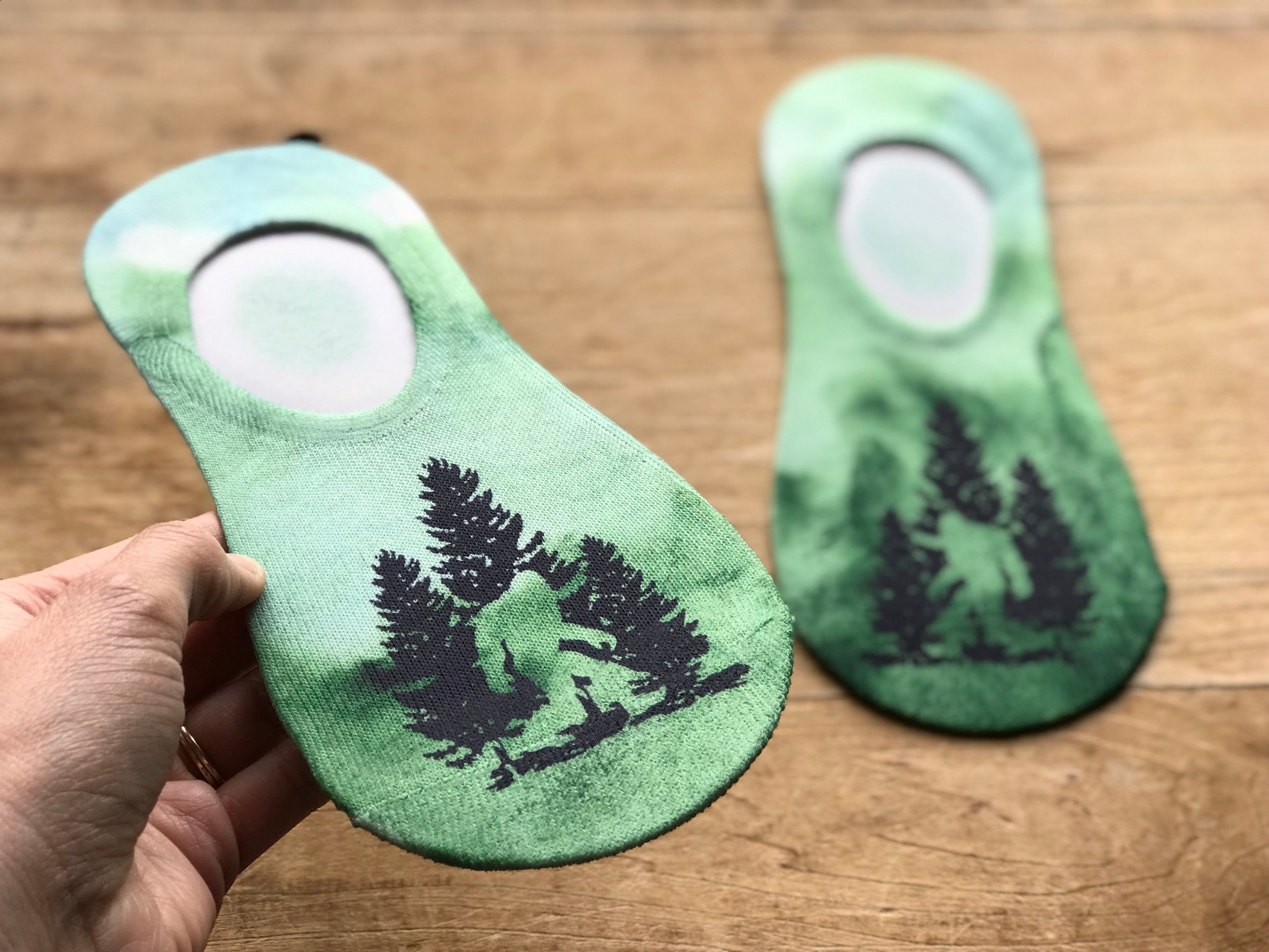 Not all who Wander are Lost Bigfoot No-Show Socks