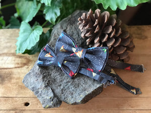 Paper Airplanes Father and Son Adjustable Bow Tie Se