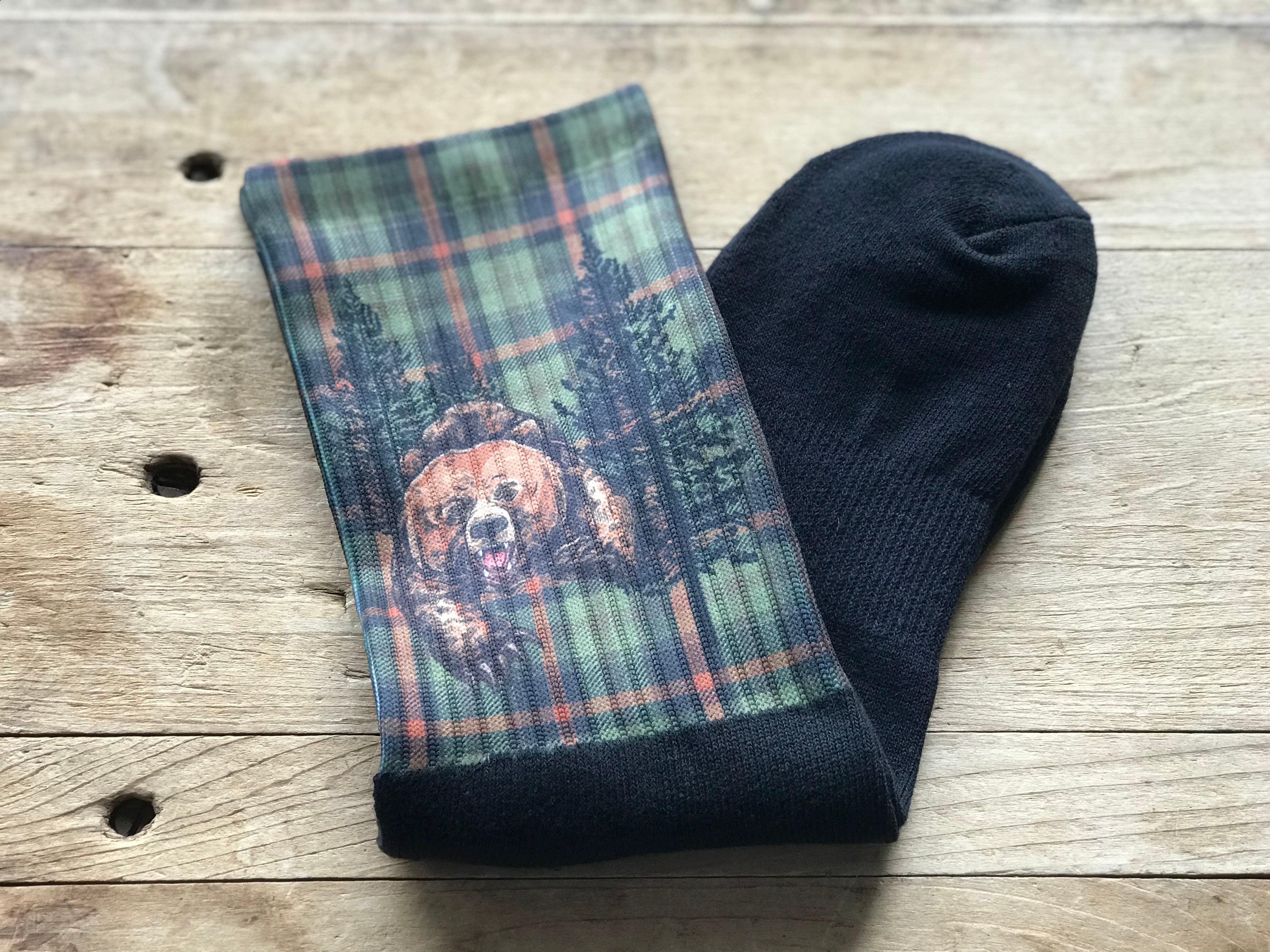 Grizzly Bear Crew Socks