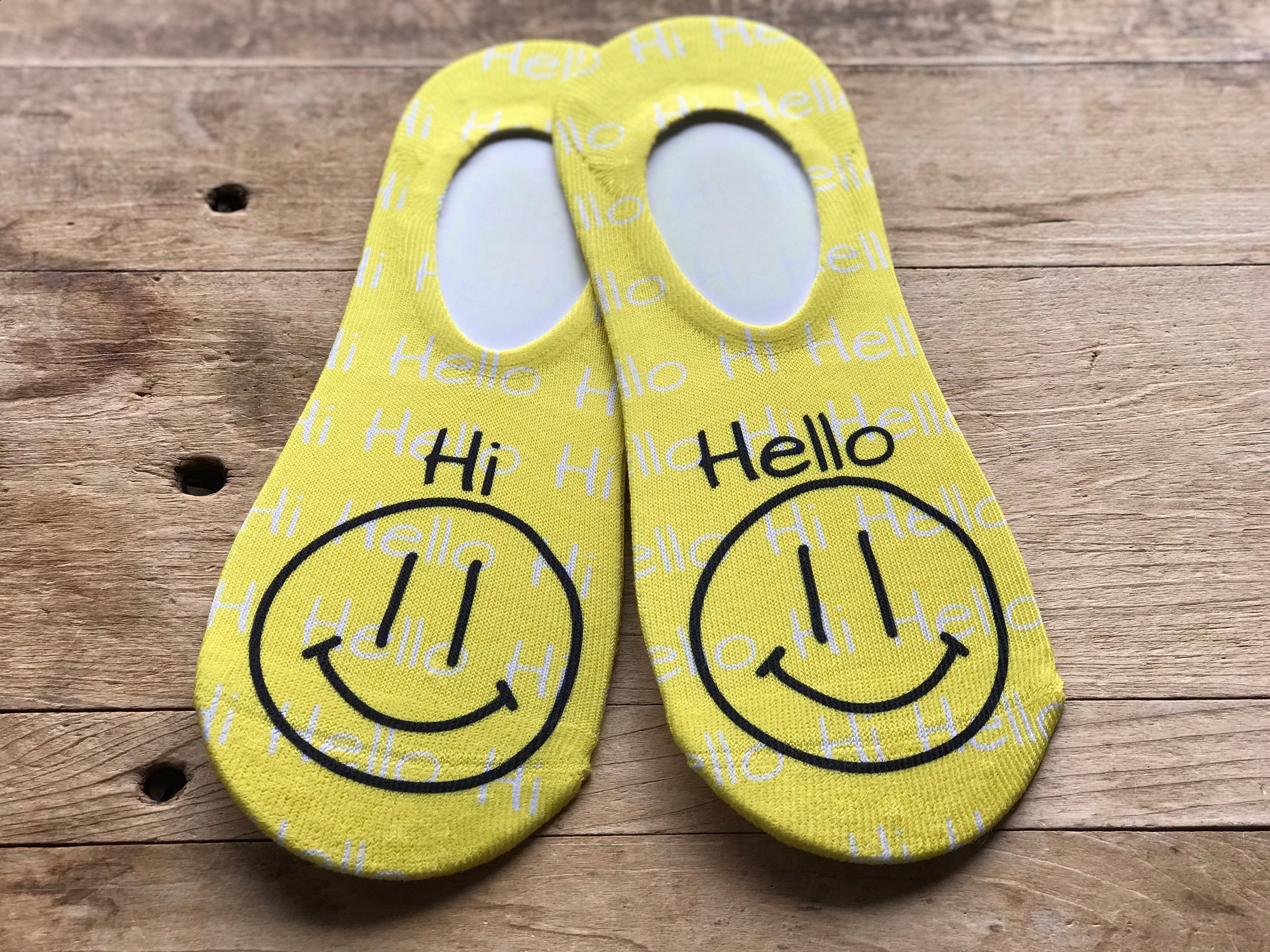 Hi & Hello No-Show Socks