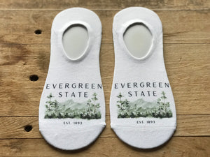 Evergreen State Est. 1893 No-Show Socks