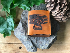 Firefighter Leather Bifold Wallet (Saddle Tan)