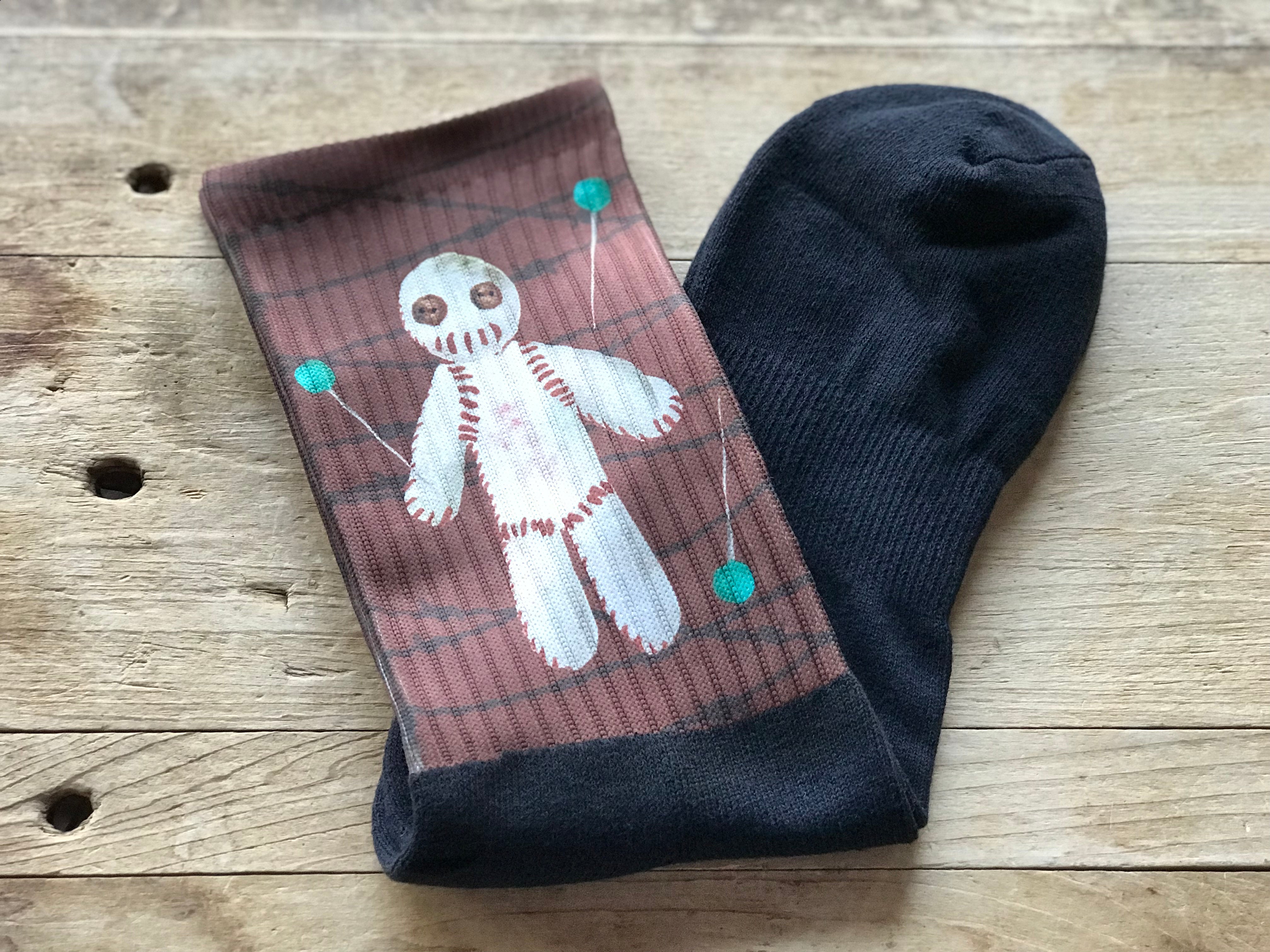 Voodoo Doll Crew Socks