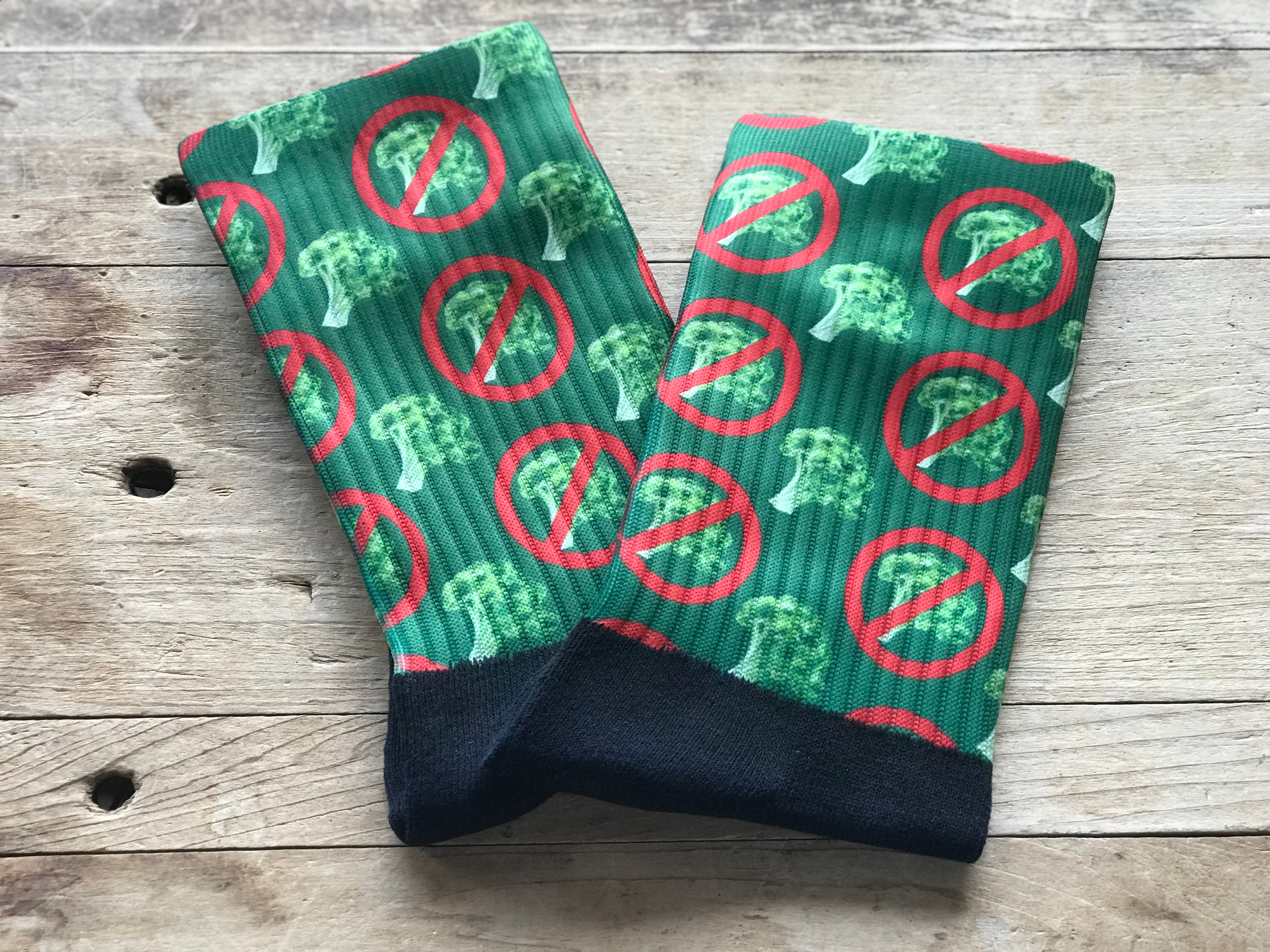 No Broccoli Crew Socks