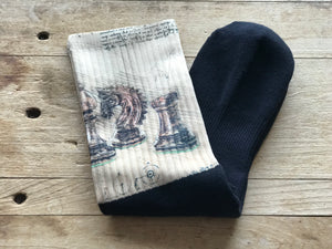 Chess Pieces Crew Socks