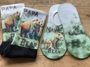 Mama & Papa Bear His and Hers Socks